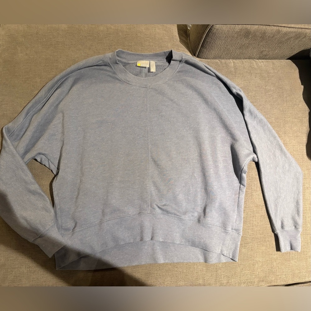 Zella Womens Light Blue Sweatshirt Large L
